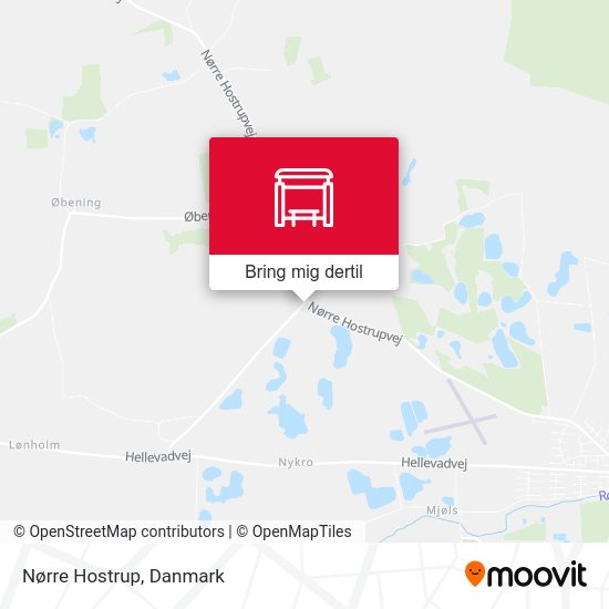 Nørre Hostrup kort