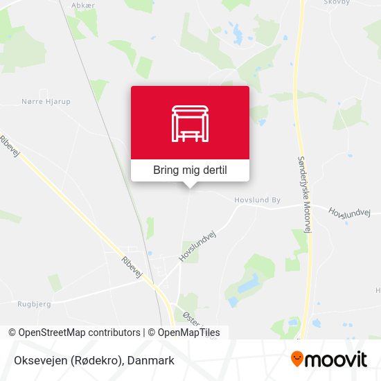 Oksevejen (Rødekro) kort