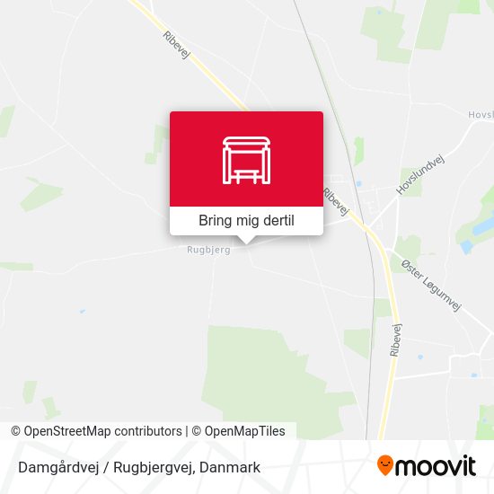 Damgårdvej / Rugbjergvej kort