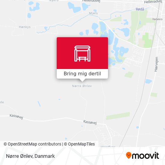 Nørre Ønlev kort
