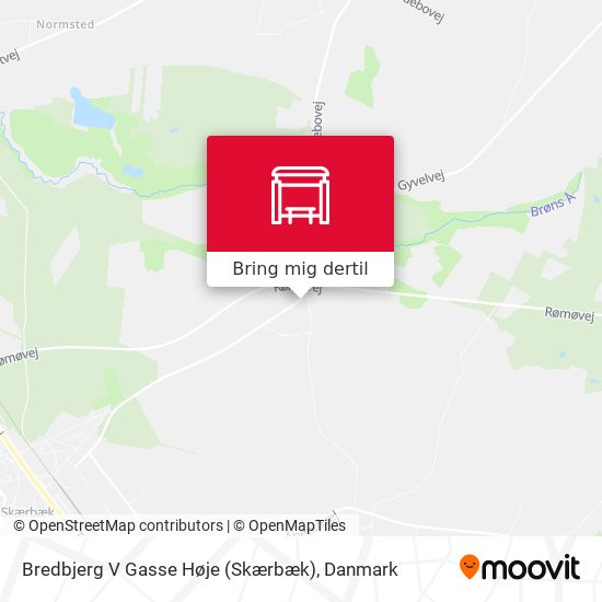 Bredbjerg V Gasse Høje (Skærbæk) kort