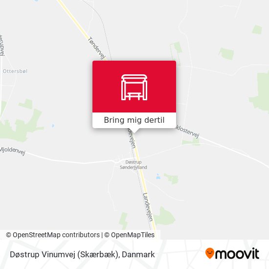 Døstrup Vinumvej (Skærbæk) kort