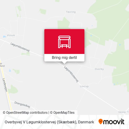 Overbyvej V Løgumklostervej (Skærbæk) kort