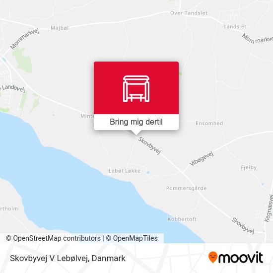 Skovbyvej V Lebølvej kort