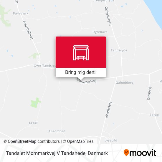 Tandslet Mommarkvej V Tandshede kort