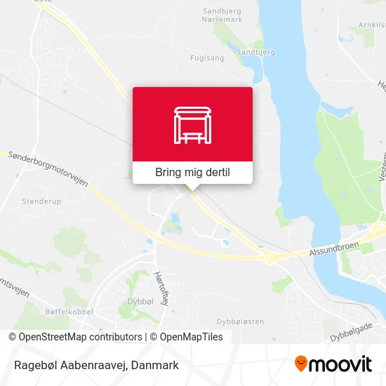 Ragebøl Aabenraavej kort