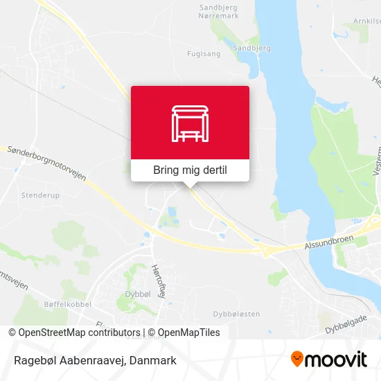 Ragebøl Aabenraavej kort