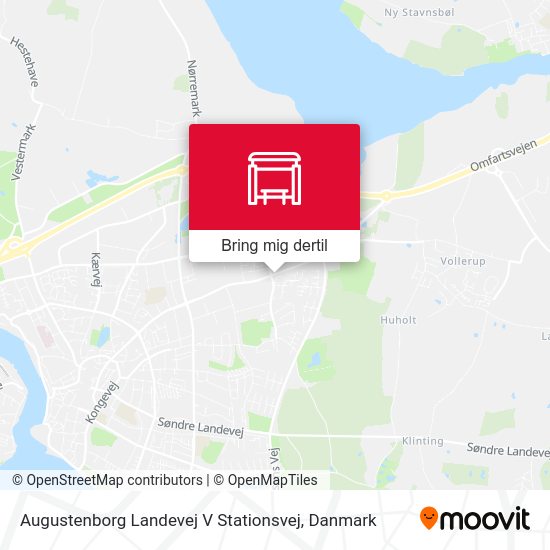 Augustenborg Landevej V Stationsvej kort