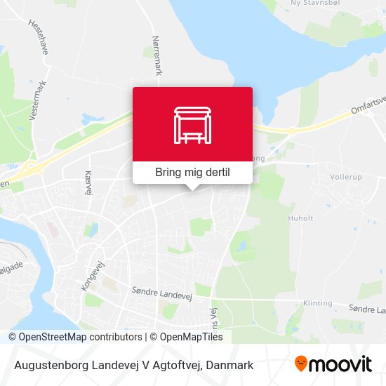 Augustenborg Landevej V Agtoftvej kort