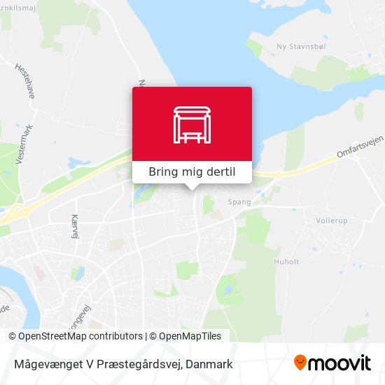 Mågevænget V Præstegårdsvej kort