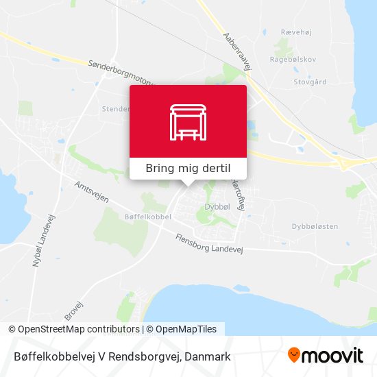 Bøffelkobbelvej V Rendsborgvej kort