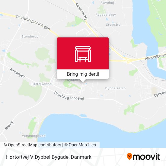 Hørtoftvej V Dybbøl Bygade kort
