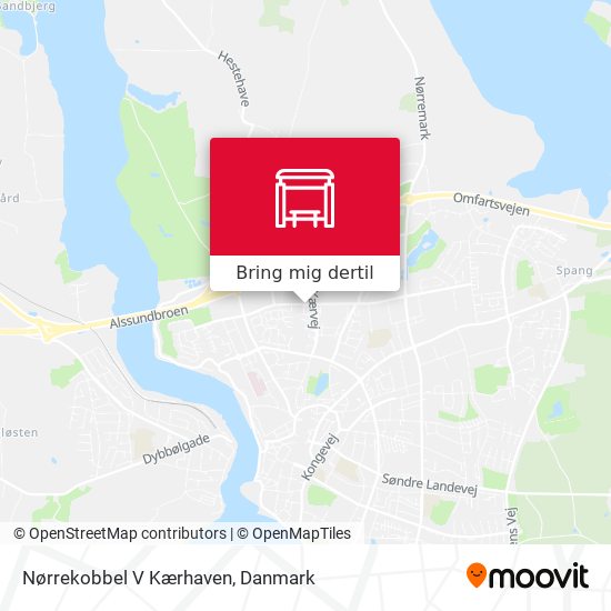 Nørrekobbel V Kærhaven kort