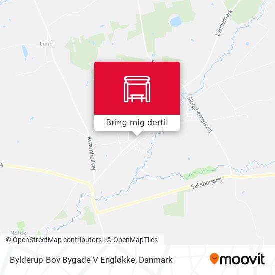 Bylderup-Bov Bygade V Engløkke kort
