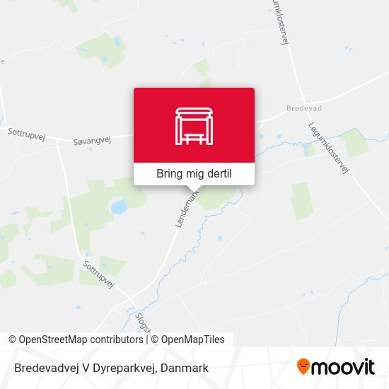 Bredevadvej V Dyreparkvej kort