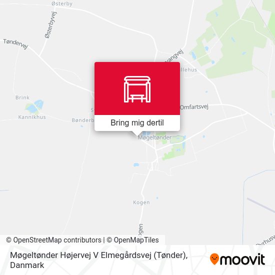 Møgeltønder Højervej V Elmegårdsvej (Tønder) kort