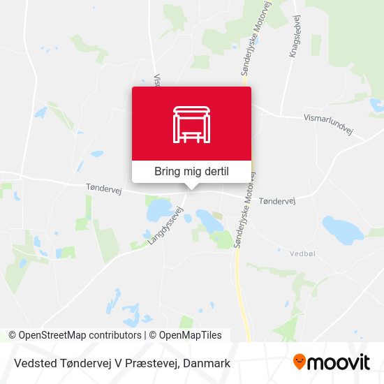 Vedsted Tøndervej V Præstevej kort