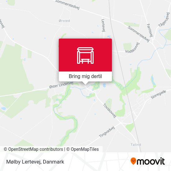 Mølby  Lertevej kort