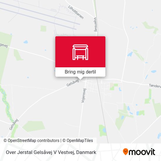 Over Jerstal Gelsåvej V Vestvej kort
