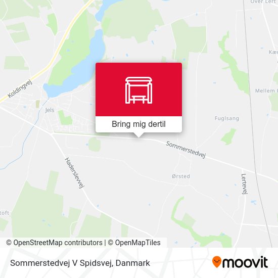 Sommerstedvej V Spidsvej kort