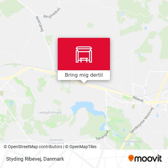 Styding Ribevej kort