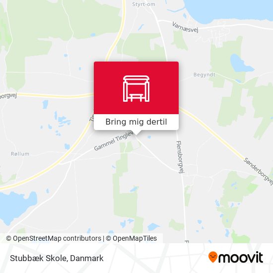 Stubbæk Skole kort
