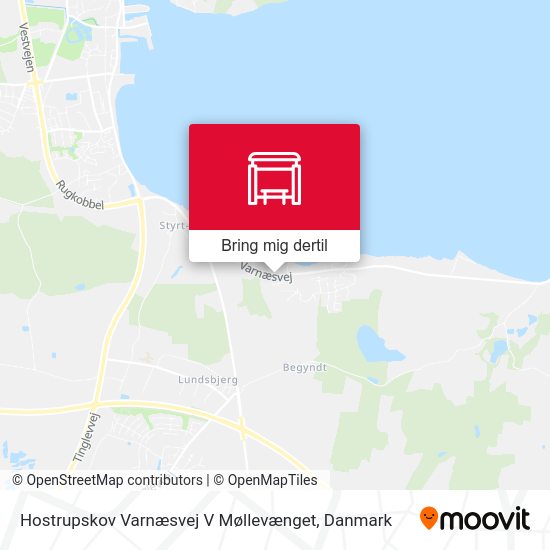 Hostrupskov Varnæsvej V Møllevænget kort