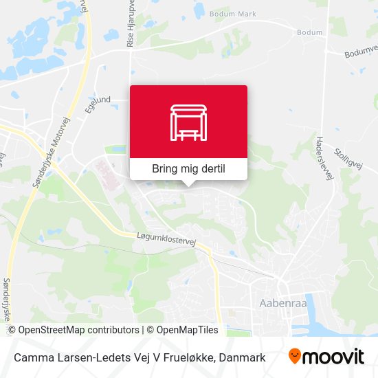 Camma Larsen-Ledets Vej V Frueløkke kort