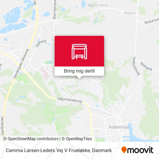 Camma Larsen-Ledets Vej V Frueløkke kort