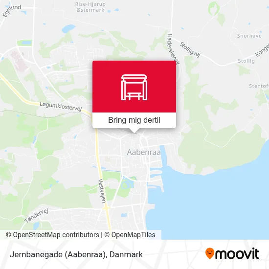 Jernbanegade (Aabenraa) kort