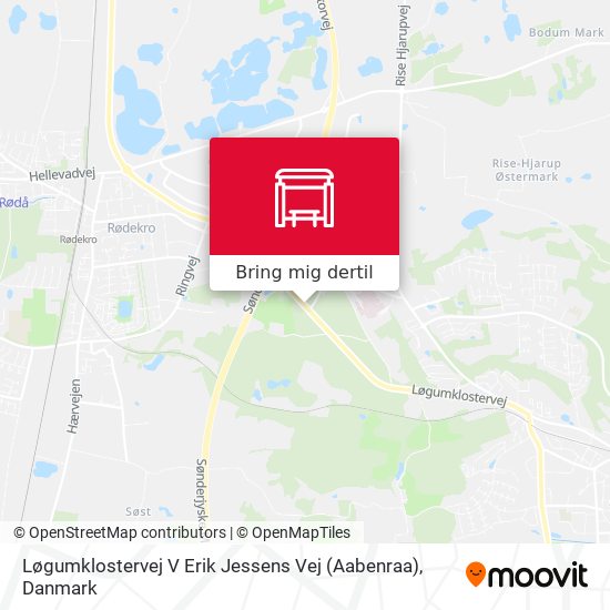 Løgumklostervej V Erik Jessens Vej (Aabenraa) kort