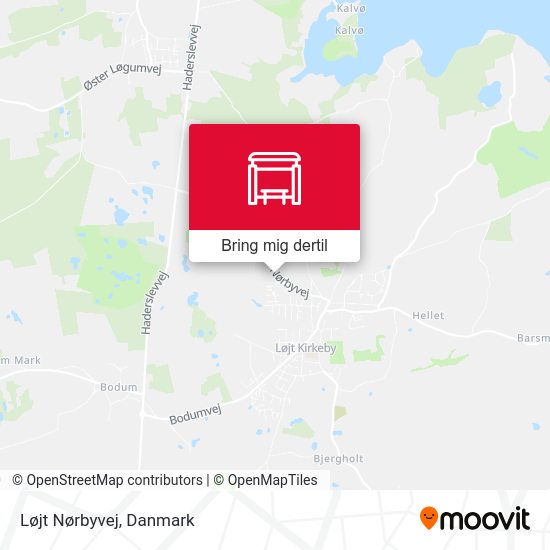 Løjt Nørbyvej kort