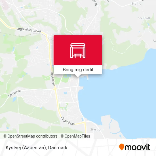 Kystvej (Aabenraa) kort