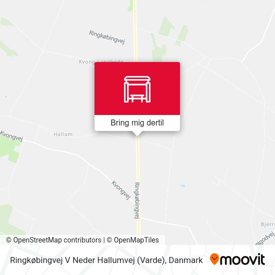 Ringkøbingvej V Neder Hallumvej (Varde) kort
