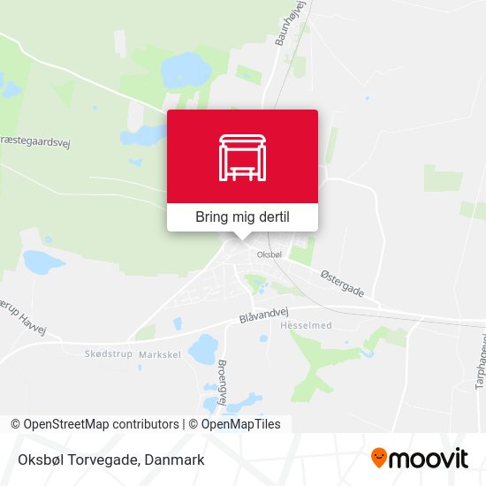 Oksbøl Torvegade kort