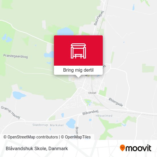 Blåvandshuk Skole kort