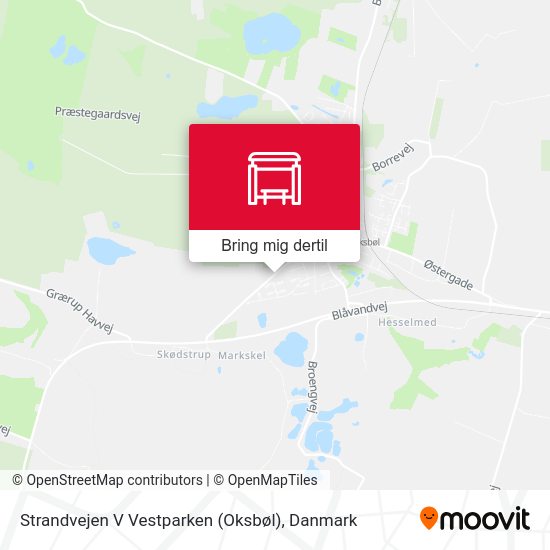Strandvejen V Vestparken (Oksbøl) kort