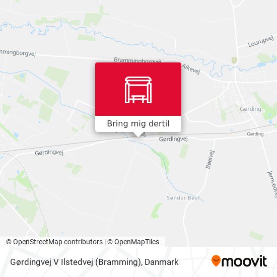 Gørdingvej V Ilstedvej (Bramming) kort