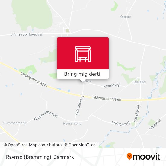 Ravnsø (Bramming) kort