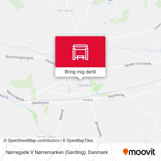 Nørregade V Nørremarken (Gørding) kort