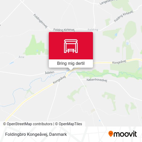 Foldingbro Kongeåvej kort