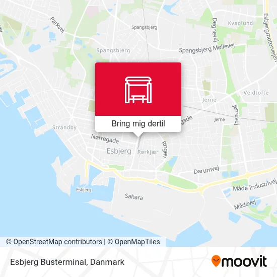 Esbjerg Busterminal kort
