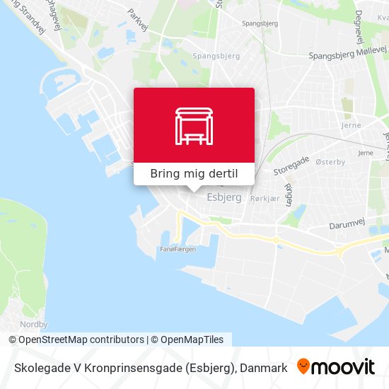 Skolegade V Kronprinsensgade (Esbjerg) kort