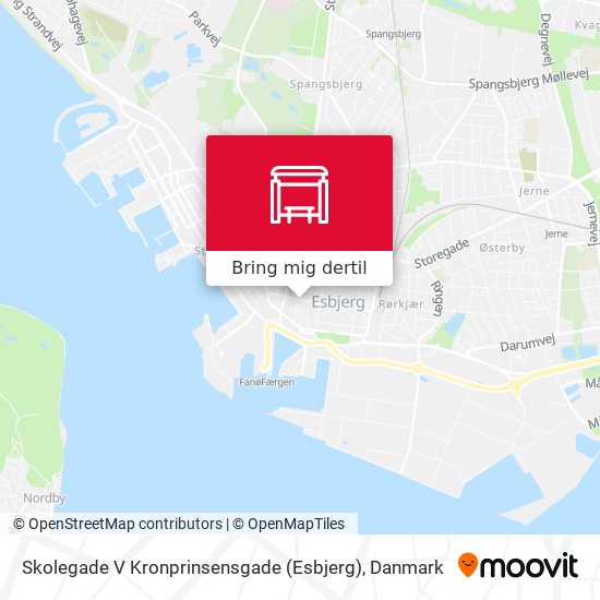 Skolegade V Kronprinsensgade (Esbjerg) kort