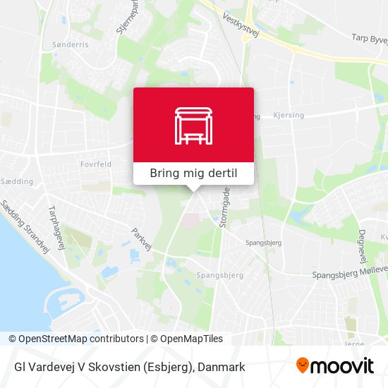 Gl Vardevej V Skovstien (Esbjerg) kort
