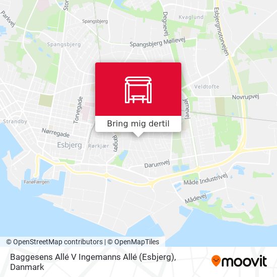Baggesens Allé V Ingemanns Allé (Esbjerg) kort