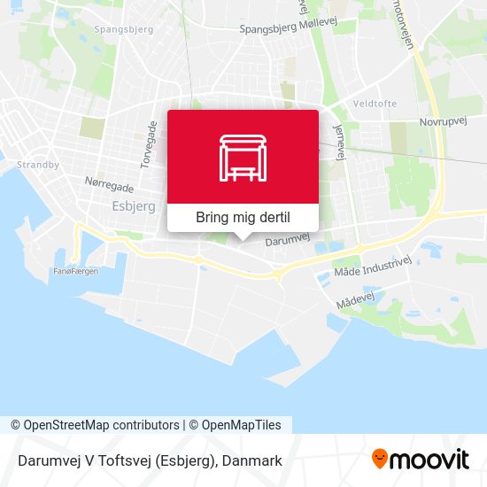 Darumvej V Toftsvej (Esbjerg) kort