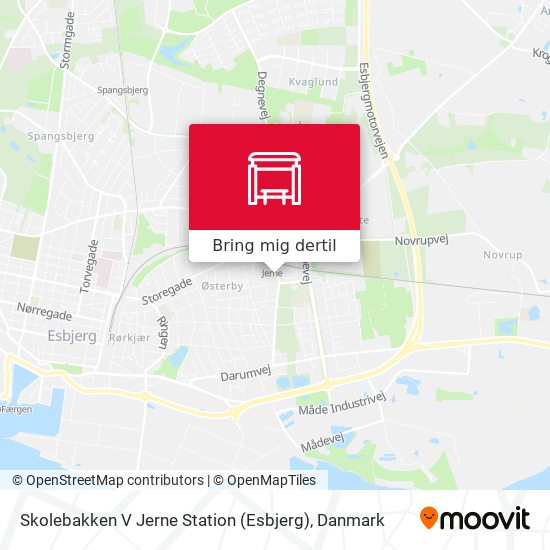 Skolebakken V Jerne Station (Esbjerg) kort