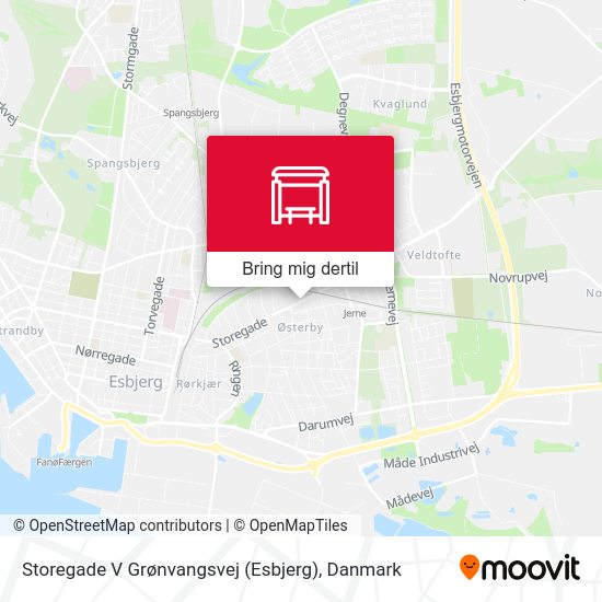 Storegade V Grønvangsvej (Esbjerg) kort