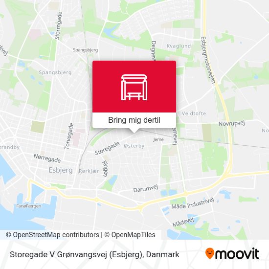 Storegade V Grønvangsvej (Esbjerg) kort